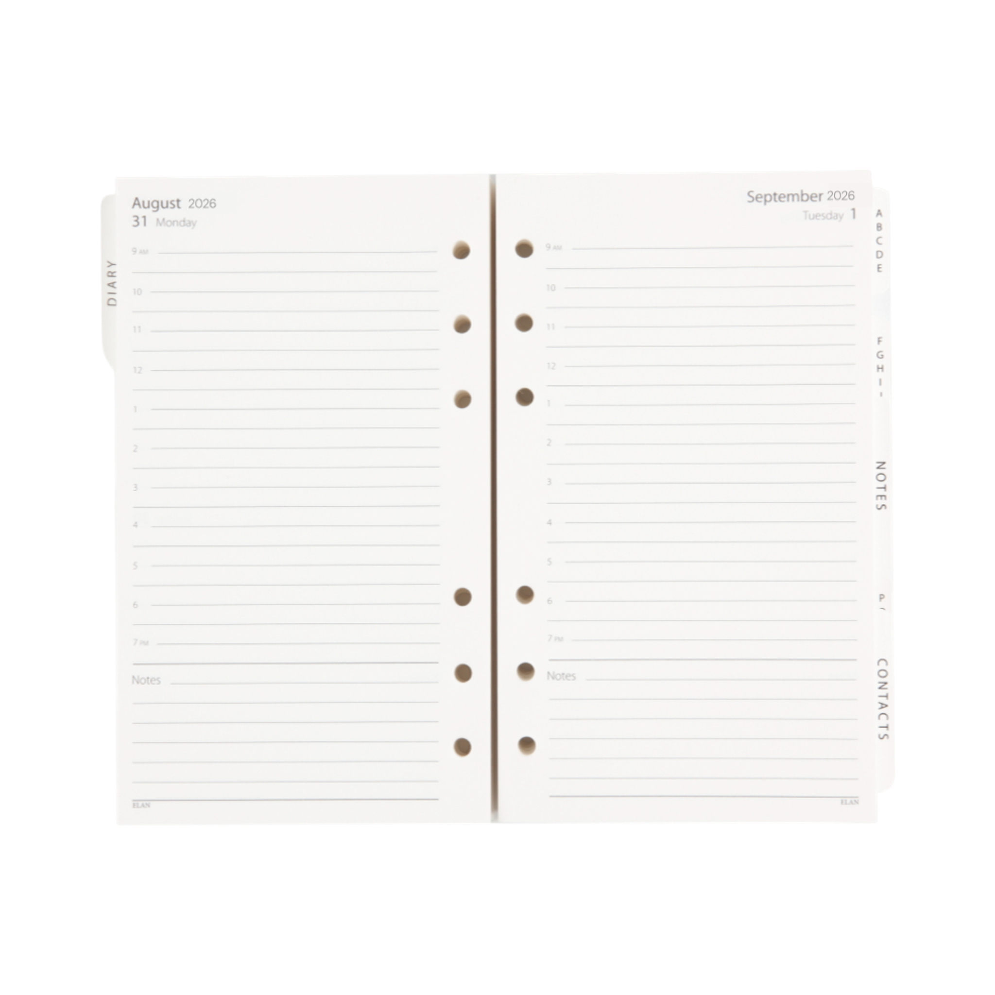 Executive Planner Refill Set 2026 – Premium Dated Pages for Professionals